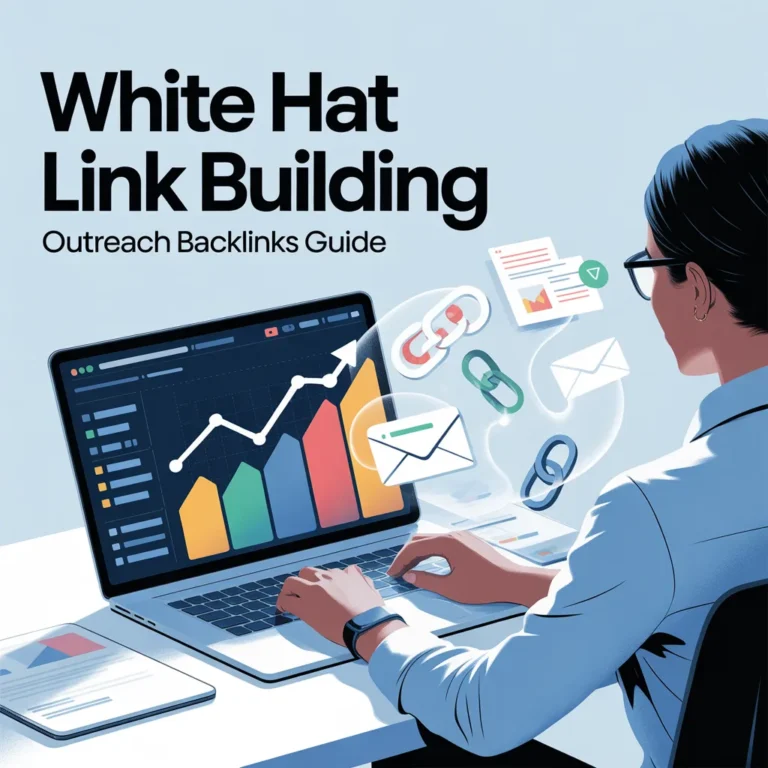 White Hat Link Building: The Ultimate Guide to Outreach Backlinks “White Hat link building guide illustration”